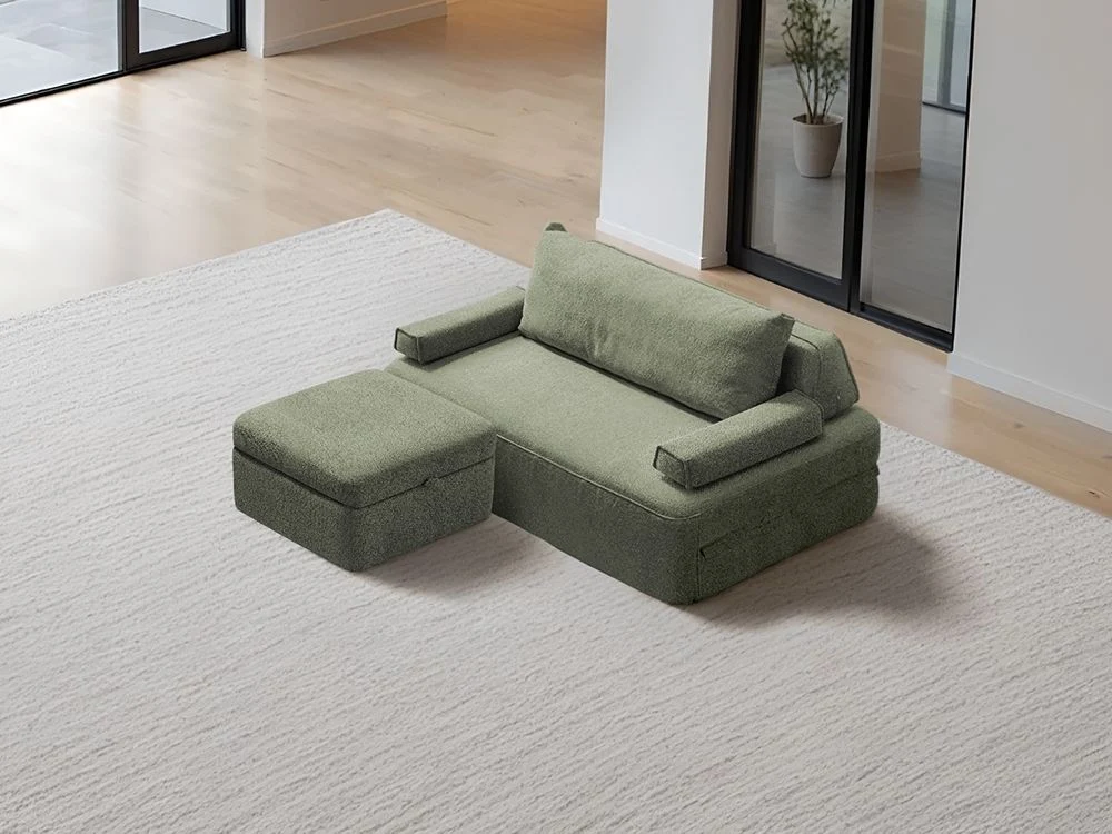 Cushie Modular 2-Seater Sectional (60") - Sage